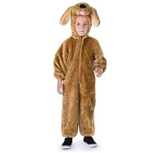 Cozy Brown Dog Kids One Piece costume
